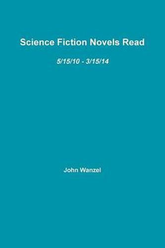 Cover image for Science Fiction Novels Read (paperback)