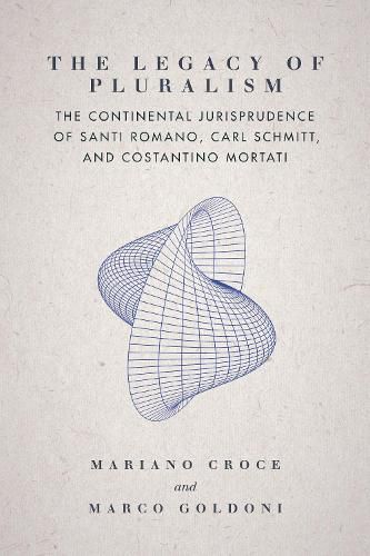 Cover image for The Legacy of Pluralism: The Continental Jurisprudence of Santi Romano, Carl Schmitt, and Costantino Mortati