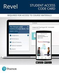 Cover image for Revel for The Interpersonal Communication Book -- Access Card