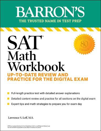 Cover image for SAT Math Workbook: Up-to-Date Practice for the Digital Exam