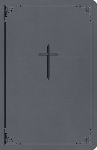 CSB Thinline Bible, Value Edition, Charcoal Leathertouch