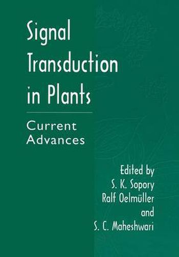 Cover image for Signal Transduction in Plants: Current Advances