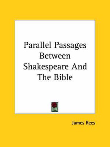 Cover image for Parallel Passages Between Shakespeare and the Bible