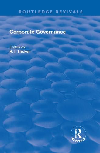 Cover image for Corporate Governance: Values, Ethics and Leadership