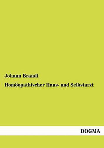 Cover image for Homoeopathischer Haus- und Selbstarzt