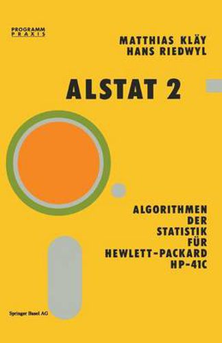 Cover image for Alstat 2 Algorithmen Der Statistik Fur Hewlett-Packard Hp-41c