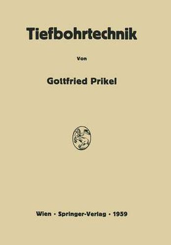 Cover image for Tiefbohrtechnik