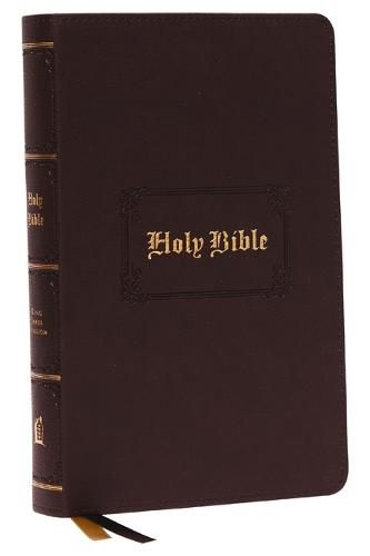 KJV, Personal Size Large Print Reference Bible, Vintage Series, Leathersoft, Brown, Red Letter, Comfort Print: Holy Bible, King James Version