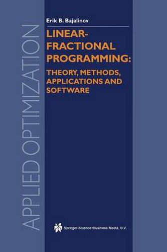 Cover image for Linear-Fractional Programming Theory, Methods, Applications and Software