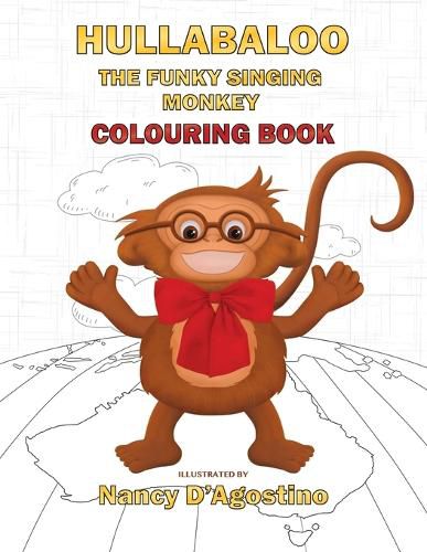Cover image for Hullabaloo The Funky Singing Monkey Colouring Book