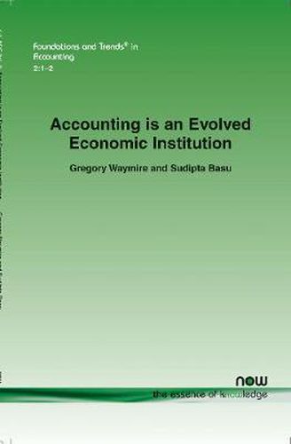 Cover image for Accounting is an Evolved Economic Institution