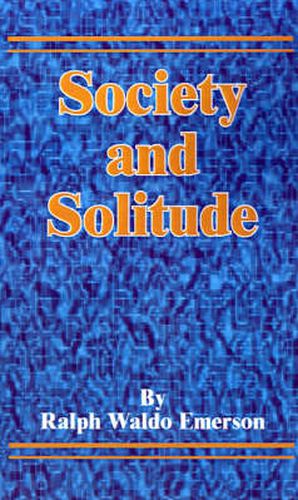 Cover image for Society and Solitude