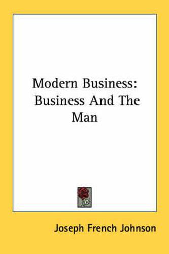 Cover image for Modern Business: Business and the Man