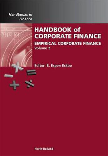 Cover image for Handbook of Empirical Corporate Finance: Empirical Corporate Finance
