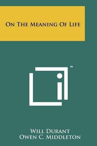 Cover image for On the Meaning of Life