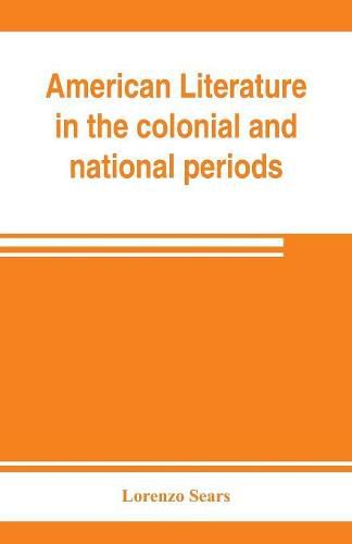 Cover image for American literature in the colonial and national periods