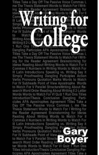 Cover image for Writing for College