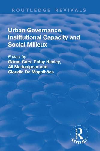 Cover image for Urban Governance, Institutional Capacity and Social Milieux