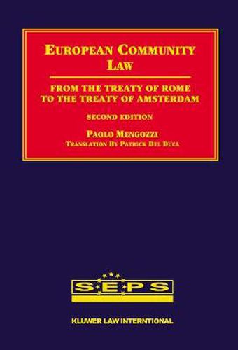 Cover image for European Community Law: from the Treaty of Rome to the Treaty of Amsterdam