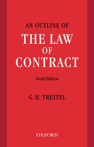 Cover image for An Outline of the Law of Contract