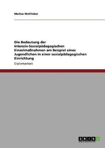 Cover image for Die Bedeutung der Intensiv-Sozialpadagogischen Einzelmassnahmen am Beispiel eines Jugendlichen in einer sozialpadagogischen Einrichtung