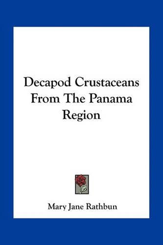 Cover image for Decapod Crustaceans from the Panama Region