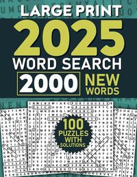 Cover image for 2025 Word Search for Adults Large Print, 2000 Words