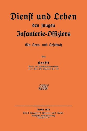 Cover image for Service and life of the young infantry officer