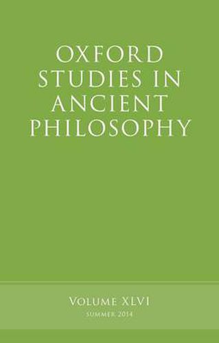 Cover image for Oxford Studies in Ancient Philosophy, Volume 46