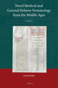 Cover image for Novel Medical and General Hebrew Terminology from the Middle Ages: Volume 5