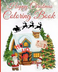 Cover image for Happy Christmas Coloring Book