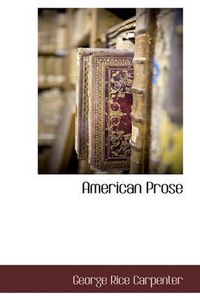 Cover image for American Prose