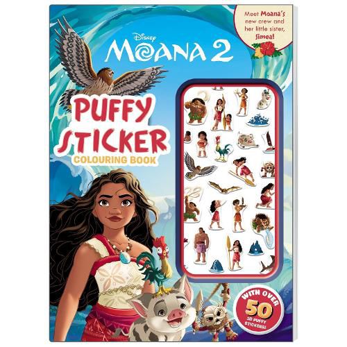 Cover image for Moana 2: Puffy Sticker Colouring Book (Disney)