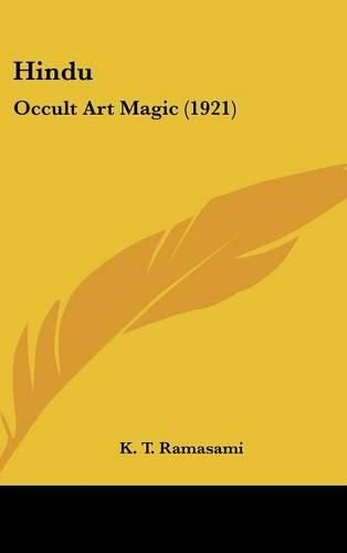 Cover image for Hindu: Occult Art Magic (1921)