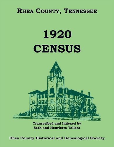 Cover image for 1920 Rhea County, Tennessee, Census