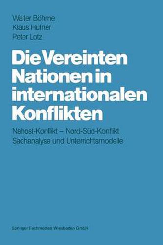 Cover image for Die Vereinten Nationen in Internationalen Konflikten: Lehrerband