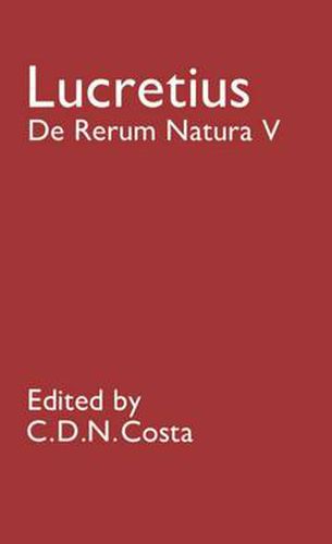 Cover image for De Rerum Natura V