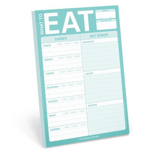 Cover image for Knock Knock What to Eat Pad (Mint Green)