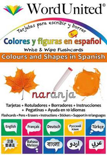 Cover image for Colours and Shapes in Spanish: Write & Wipe Flashcards