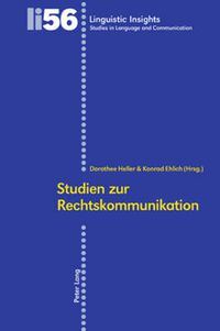 Cover image for Studien zur Rechtskommunikation