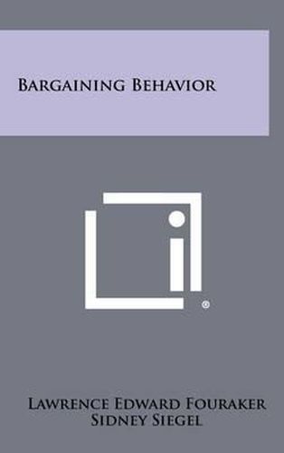 Cover image for Bargaining Behavior