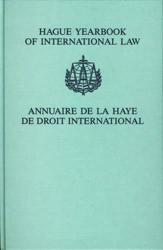 Cover image for Hague Yearbook of International Law / Annuaire de La Haye de Droit International, Vol. 19 (2006)