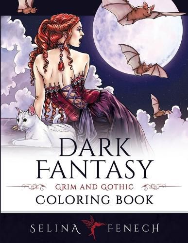 Cover image for Dark Fantasy Coloring Book