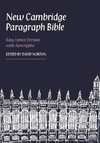 Cover image for New Cambridge Paragraph Bible with Apocrypha, Black Calfskin Leather, KJ595:TA Black Calfskin: Personal size