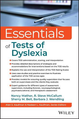 Cover image for Essentials of the Tests of Dyslexia