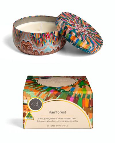 Cover image for Aboriginal Scented Rainforest Candle Tin