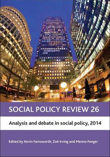 Cover image for Social Policy Review 26: Analysis and Debate in Social Policy, 2014