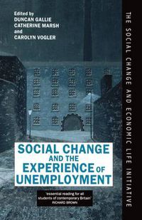 Cover image for Social Change and the Experience of Unemployment