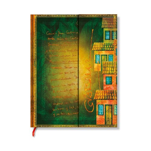 Cover image for Garcia Marquez, One Hundred Years of Solitude (Embellished Manuscripts Collection) Ultra Unlined Hardcover Journal (Elastic Band Closure)