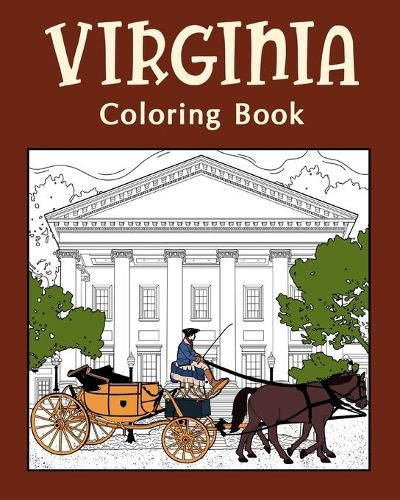 Cover image for Virginia Coloring Book, Adult Coloring Pages